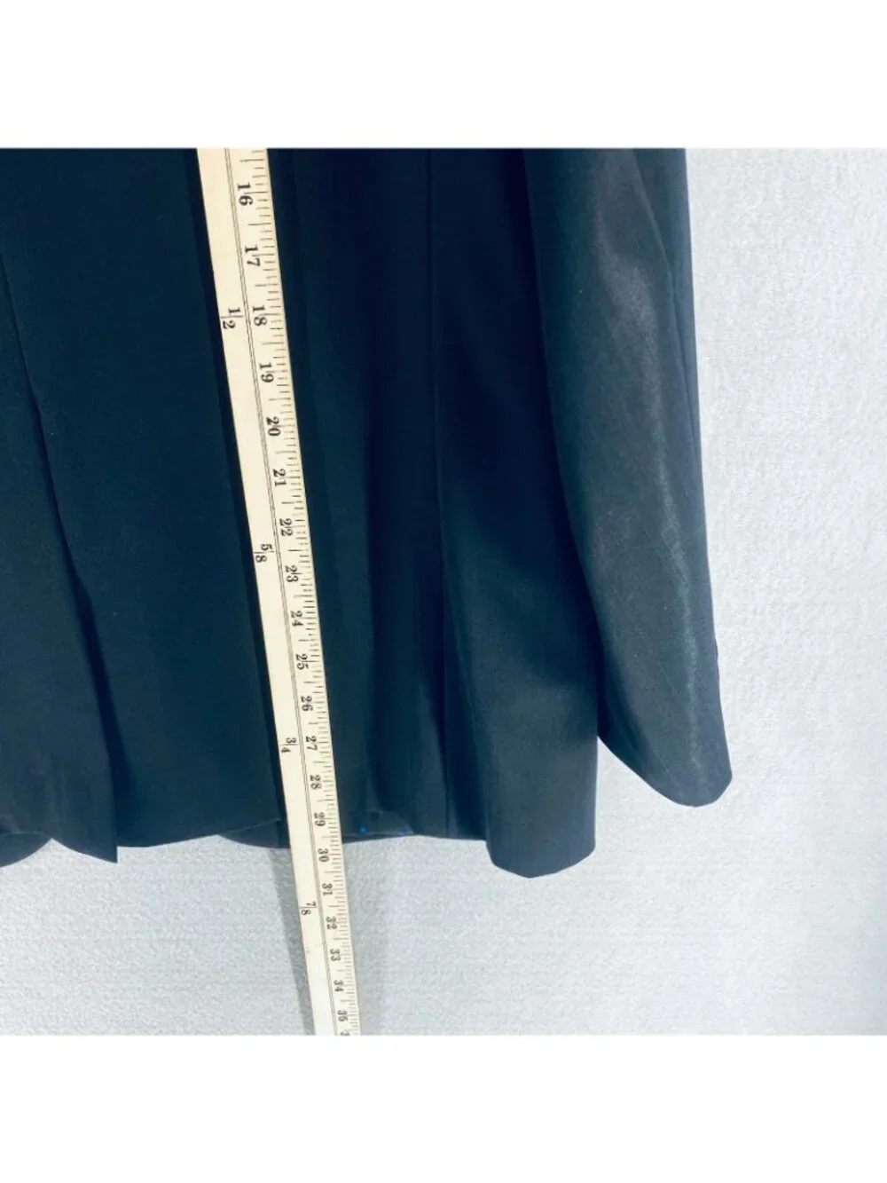Indochino Bespoke Blazer Mens 44R Black Wool Sport Coat Jacket Wedding